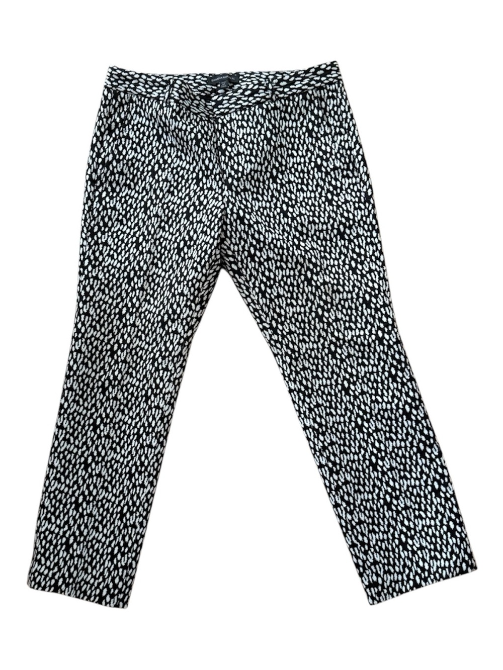 Women's Banana Republic Black & White Patterned Dress Pants Petite